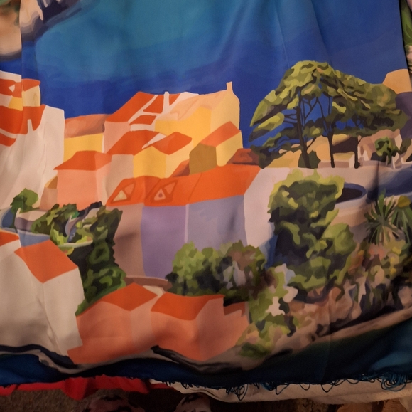 Colorful Abstract Scarf - Picture 4 of 4